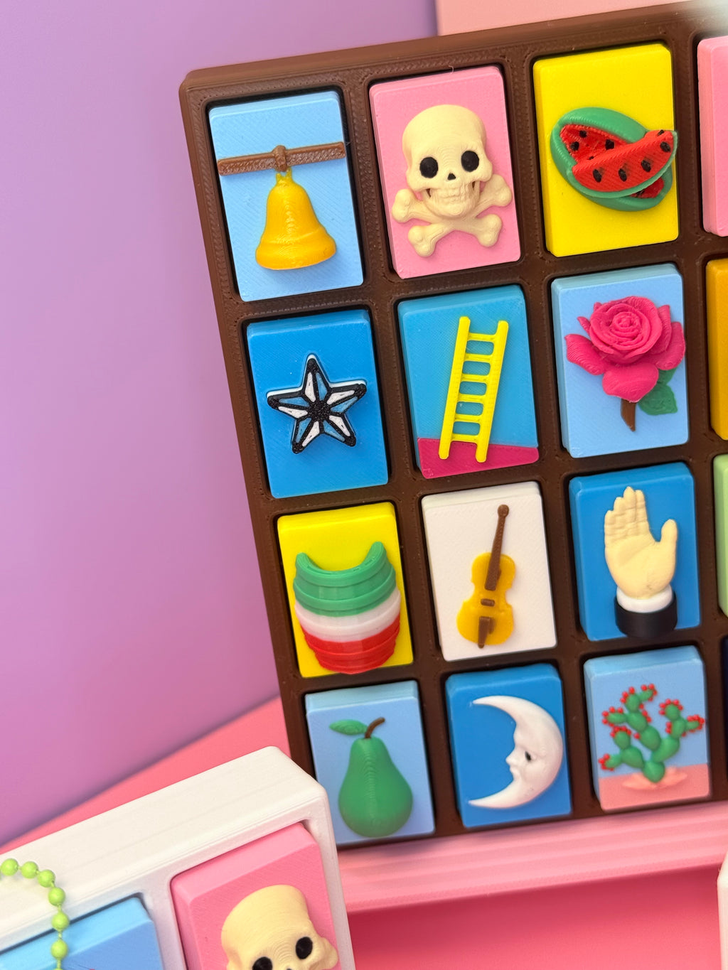 Lotería Cards- Stress Relief  Clickers/figets 3D-Printed Inspired by Mexican Loteria PERSONALIZED