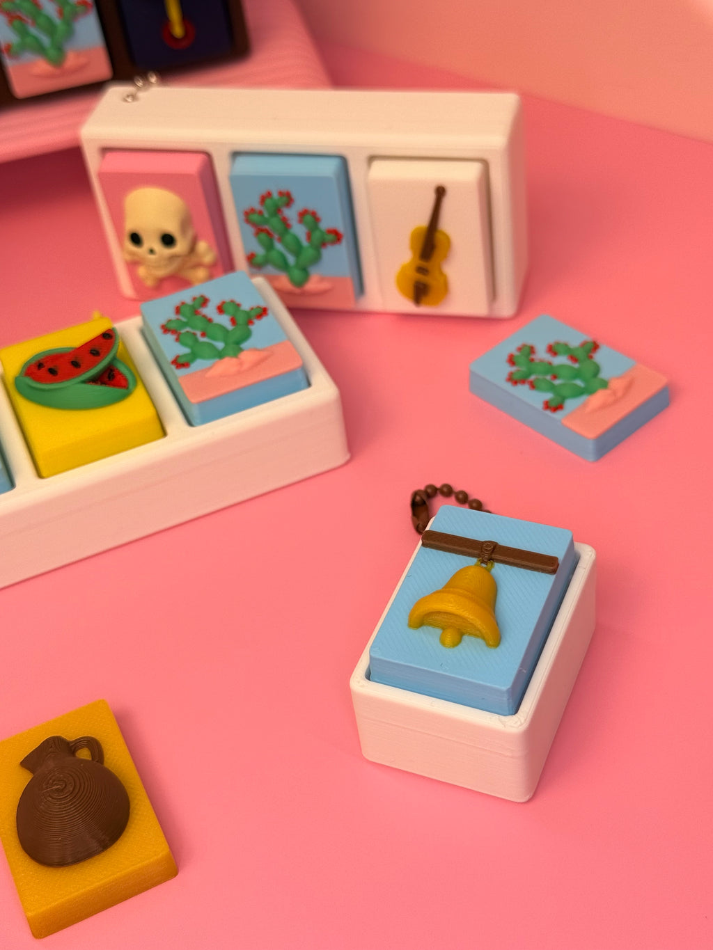 Lotería Cards- Stress Relief  Clickers/figets 3D-Printed Inspired by Mexican Loteria PERSONALIZED