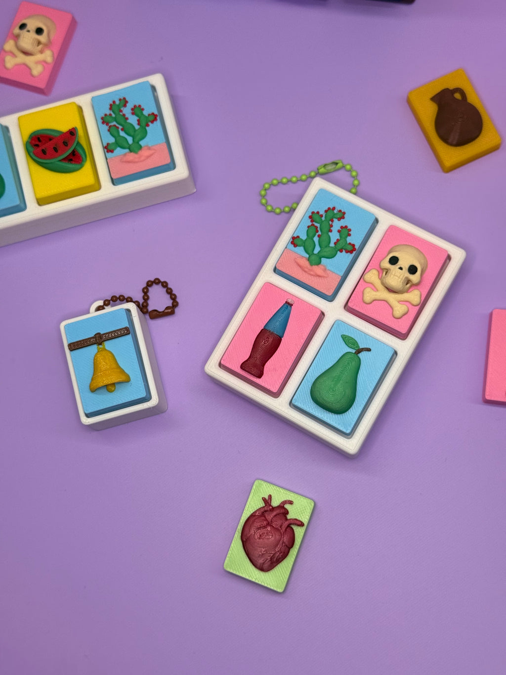 Lotería Cards- Stress Relief  Clickers/figets 3D-Printed Inspired by Mexican Loteria PERSONALIZED