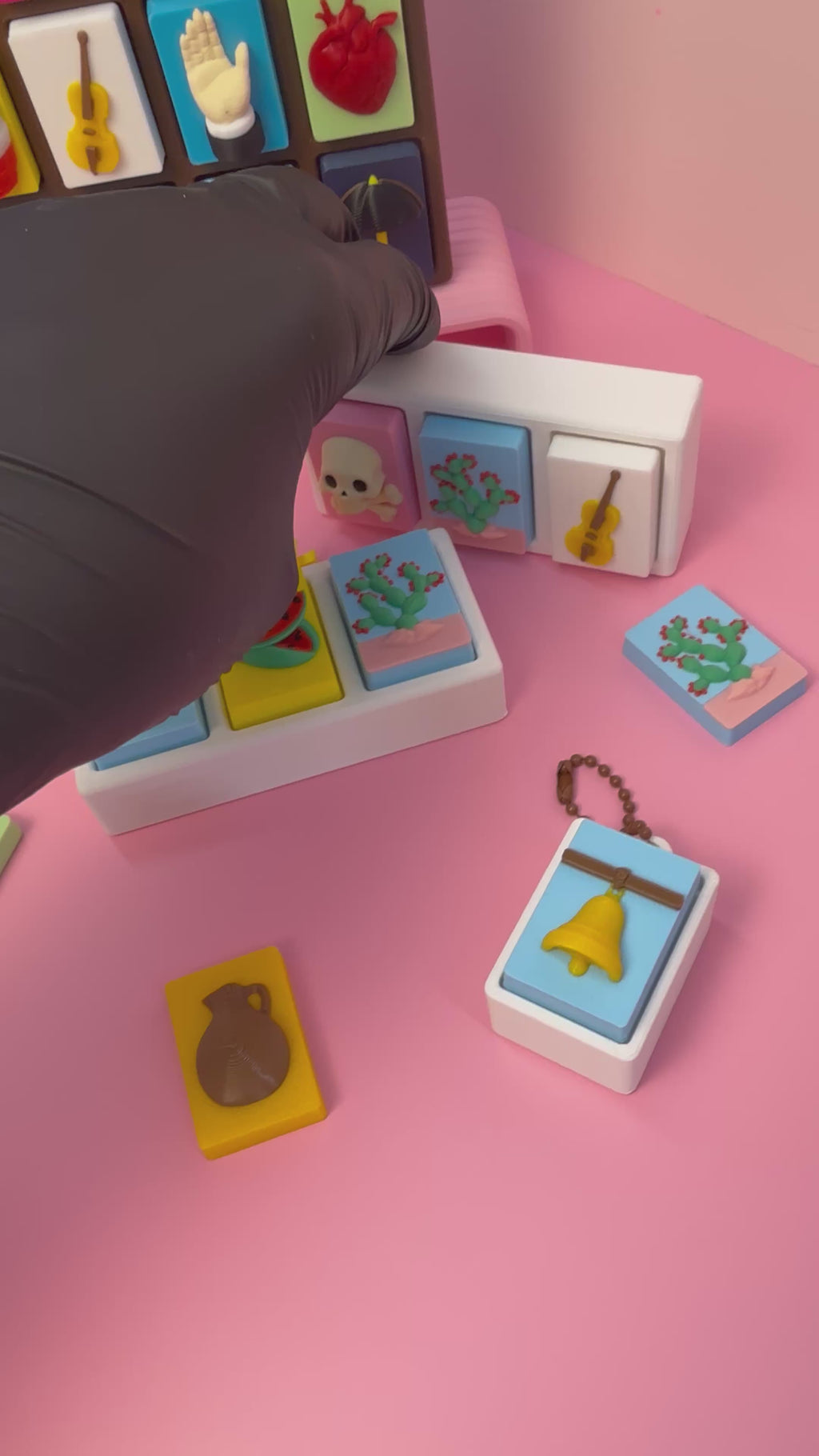 Lotería Cards- Stress Relief  Clickers/figets 3D-Printed Inspired by Mexican Loteria PERSONALIZED