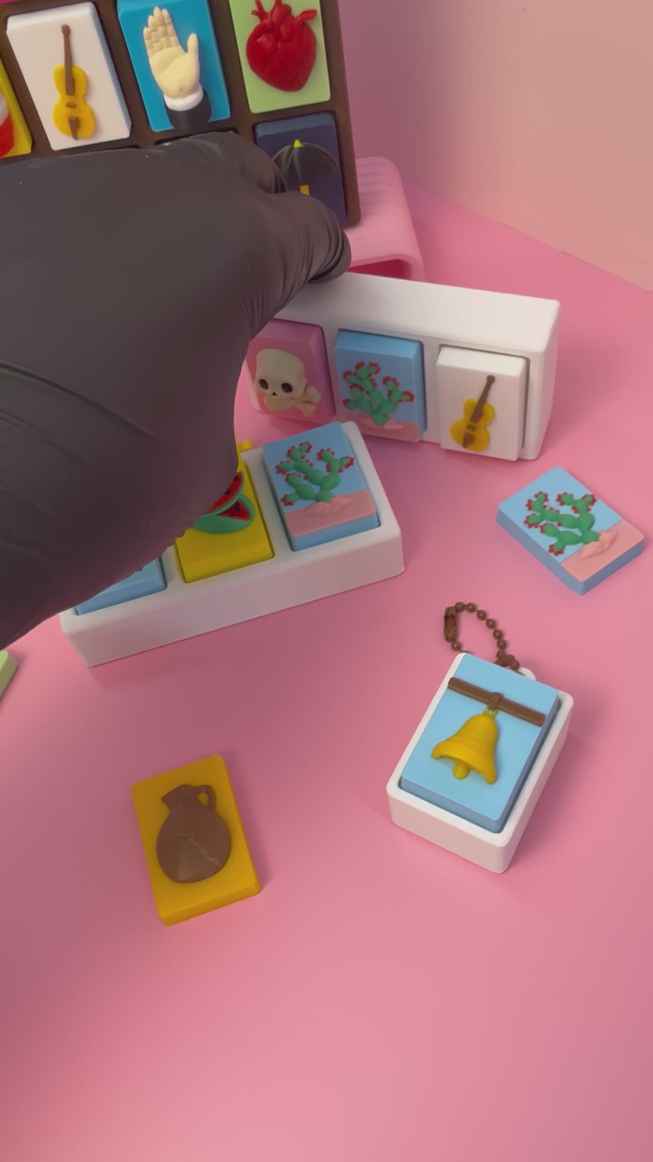 Lotería Cards- Stress Relief  Clickers/figets 3D-Printed Inspired by Mexican Loteria PERSONALIZED